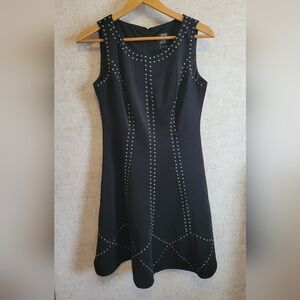 Black Studded JAX Sleeveless Dress